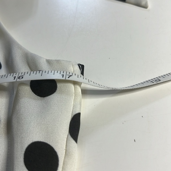 White House, black market, blousy, tank top polkadots, elastic trim size XS - Picture 7 of 8